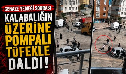 Cenaze Yemeği Sonrası Kalabalığın Üzerine Pompalı Tüfekle Daldı: Olay Anlar Kamerada