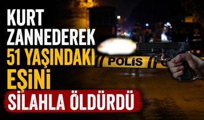 Kurt Zannederek 51 Yaşındaki Eşini Silahla Öldürdü