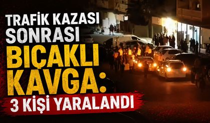 Trafik kazası sonrası bıçaklı kavga: 3 kişi yaralandı