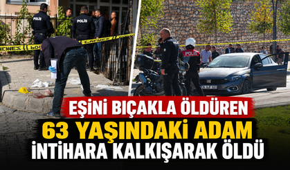 Eşini Bıçakla Öldüren 63 Yaşındaki Adam İntihara Kalkışarak Öldü