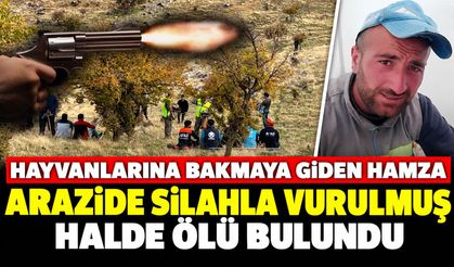 Hayvanlarına Bakmaya Giden Hamza Arazide Silahla Vurulmuş Halde Ölü Bulundu
