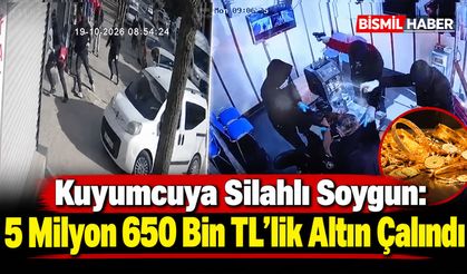 Kuyumcuya Silahlı Soygun: 5 Milyon 650 Bin TL’lik Altın Çalındı