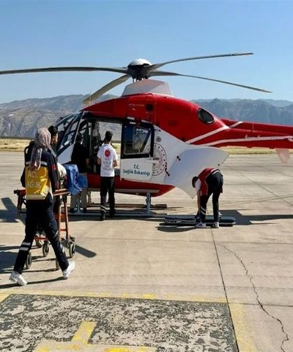Şırnak'tan Diyarbakır ve Van'a Hava Ambulansı ile Hasta Sevki Yapıldı