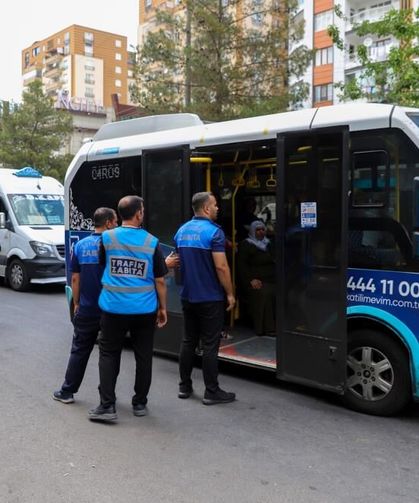 Diyarbakır'da Toplu Taşımada Sıkı Takip Sürüyor