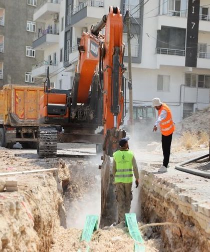 Mazıdağı'nda İçme Suyu ve Kanalizasyon Hatları Yenileniyor