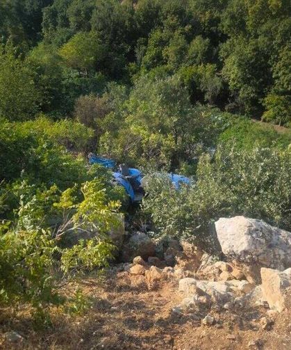 Şarampole Devrilen Traktörde 1 Kişi Hayatını Kaybetti