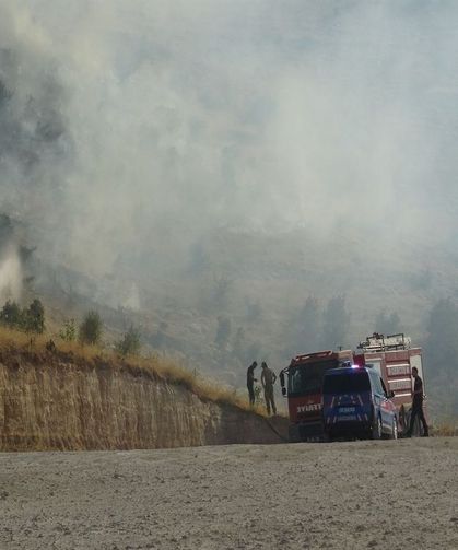 Gercüş’te Çıkan Örtü Yangını Söndürüldü