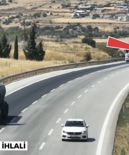 Gaziantep Otoyolu'nda Havadan Trafik Denetimi