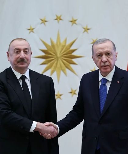 Cumhurbaşkanı Erdoğan, Azerbaycan Cumhurbaşkanı Aliyev ile görüştü