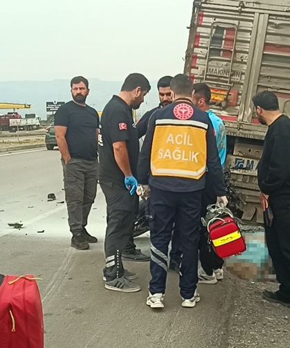 Motosiklet devrildi, sürücü hayatını kaybetti