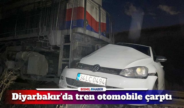 Diyarbakır'da tren, hemzenin geçitte otomobile çarptı: 2’si ağır 5 yaralı
