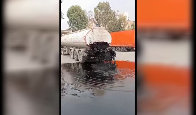 Mardin’de tanker kazaya karıştı! 26 ton fiorin yağı yola döküldü