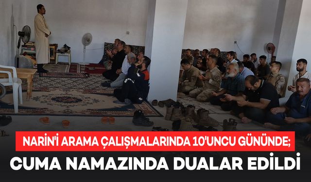 Cuma namazında Narin için dualar edildi