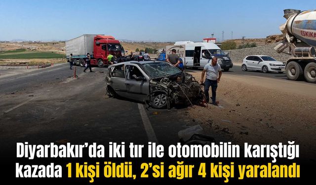 Diyarbakır’da kaza: 1 çocuk öldü, 2’si ağır 4 kişi yaralandı