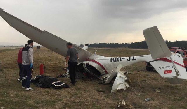 Bursa'da eğitim uçağı düştü, 2 pilot hayatını kaybetti: Kimlikleri açıklandı