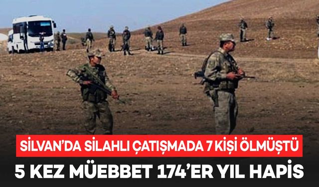 Diyarbakır’da 7 kişinin öldüğü silahlı çatışmanın sanıklarına ceza yağdı