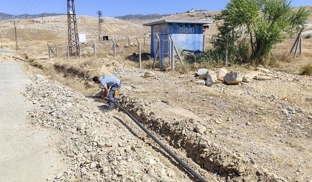 Silvan’da bir mahallenin içme suyu altyapısı yenilendi