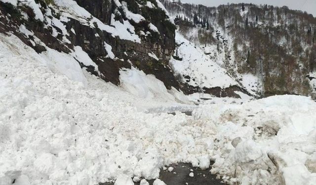 Çığ Nedeniyle 6 Köy Yolu Ulaşıma Kapandı