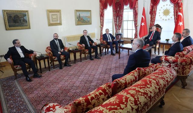 Cumhurbaşkanı Erdoğan; Rusya, İran, Azerbaycan ve Ermenistan’ın dışişleri bakanlarıyla görüştü