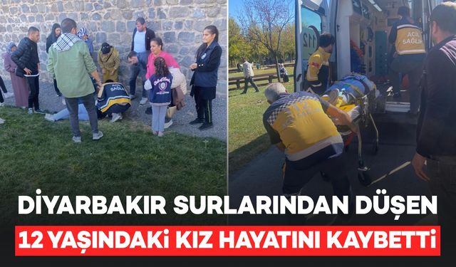 Diyarbakır Surlarından düşen kız çocuğu öldü