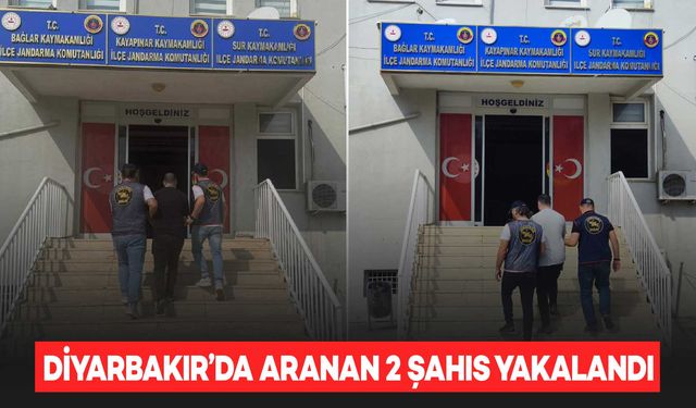 Diyarbakır’da hırsızlık ve yağma suçlarından aranan 2 şahıs yakalandı