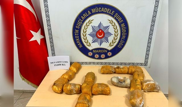 Mardin’de 15 Kilo Metamfetamin Ele Geçirildi