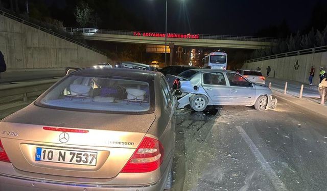 Adıyaman’da zincirleme trafik kazası