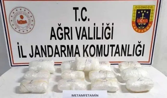 Ağrı'da 16 kilogram metamfetamin yakalandı