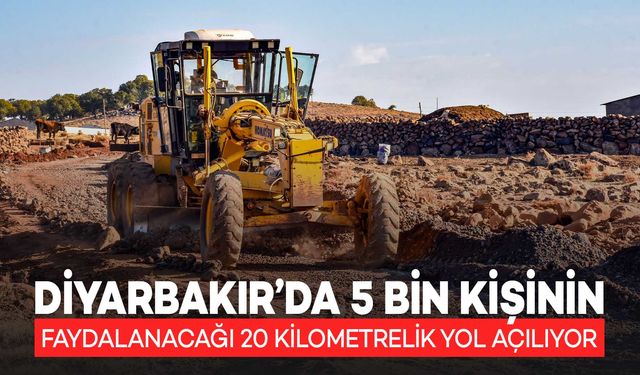 Diyarbakır'da Karacadağ Yaylalarına 20 Kilometrelik Yol Yapımı Başladı, 5 Bin Kişi Faydalanacak