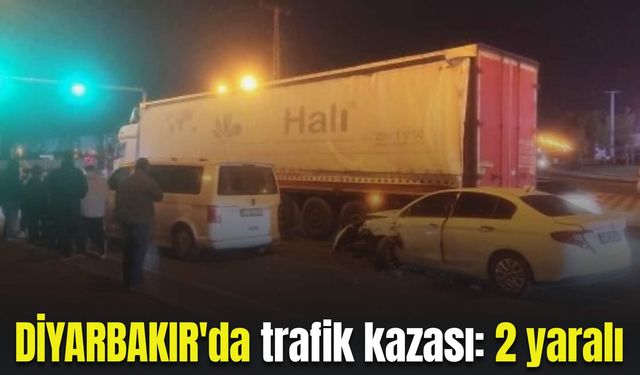 Diyarbakır'da trafik kazası: 2 yaralı