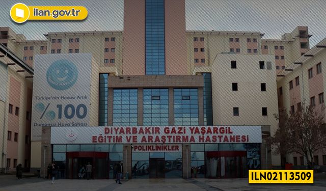 Diyarbakır Gazi Yaşargil Eğitim ve Araştırma Hastanesi İçin Bakım ve Onarım Hizmeti Alınacaktır