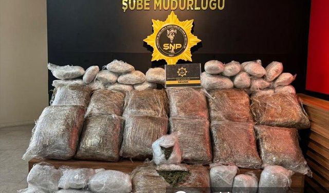 Şanlıurfa'da 76 kilo sentetik madde ele geçirildi