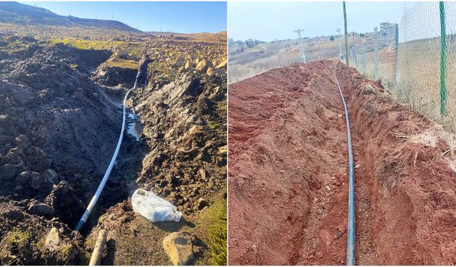 DİSKİ 2 ilçede yeni yerleşim yerleri için 3 bin 300 metrelik içme suyu hattı döşedi