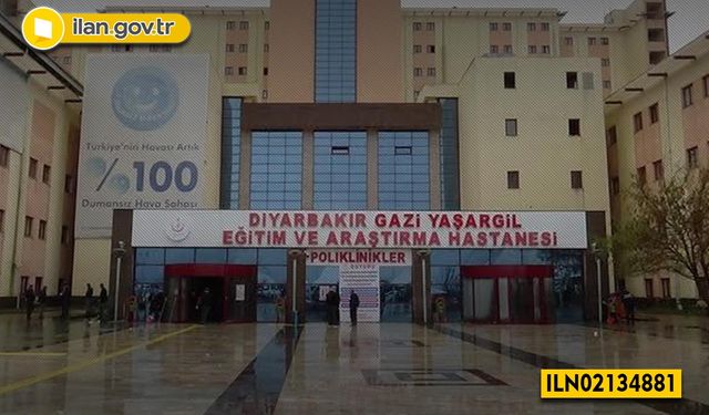 Diyarbakır Gazi Yaşargil Eğitim ve Araştırma Hastanesine Ait Bir Adet Kantin Kiralama İşi Yapılacaktır