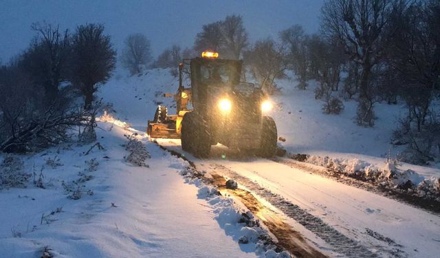 448 Köy ve Mahalle Yolu Ulaşıma Kapandı