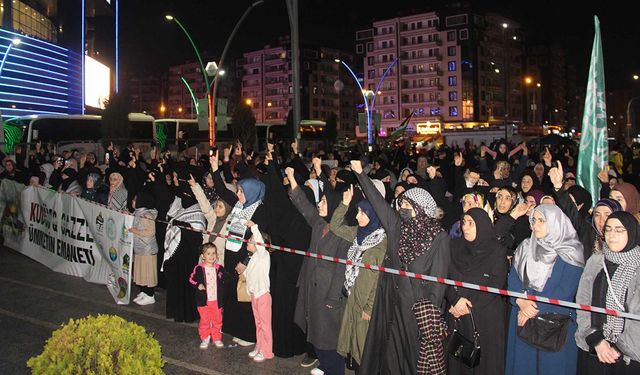 Diyarbakır'da Gazze'deki son katliamlar telin edildi, İslam ülkelerine çağrı yapıldı