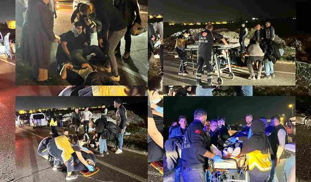 Aynı Yönde Seyreden Motosikletler Çarpıştı: 4 Yaralı