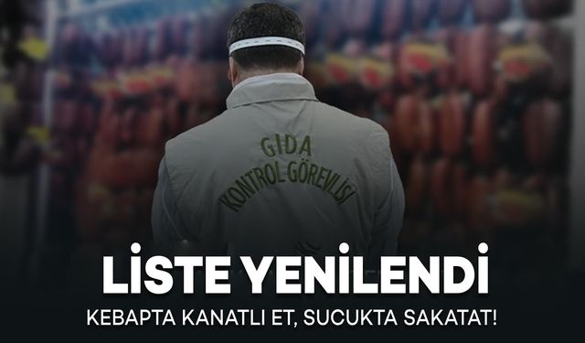 Kebapta Kanatlı Et, Sucukta Sakatat! Liste Güncellendi...