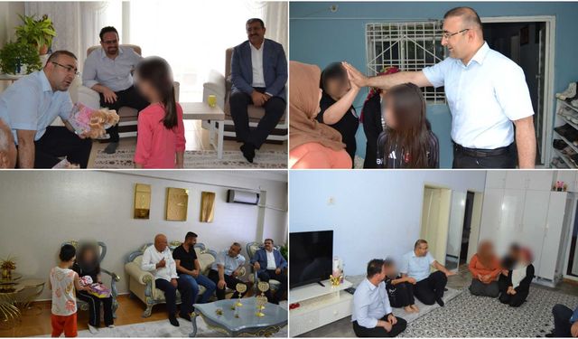 Kaymakam Recep Hasar'dan özel durumları olan vatandaşlara ziyaret