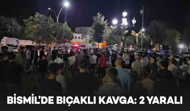 Bismil’de gençler arasında bıçaklı, tekme yumruklu kavga: 2 yaralı, 4 gözaltı