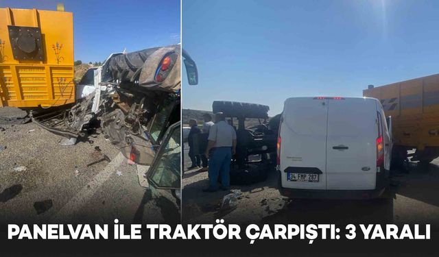 Batman'da panelvan ile traktör çarpıştı: 1’i ağır 3 yaralı