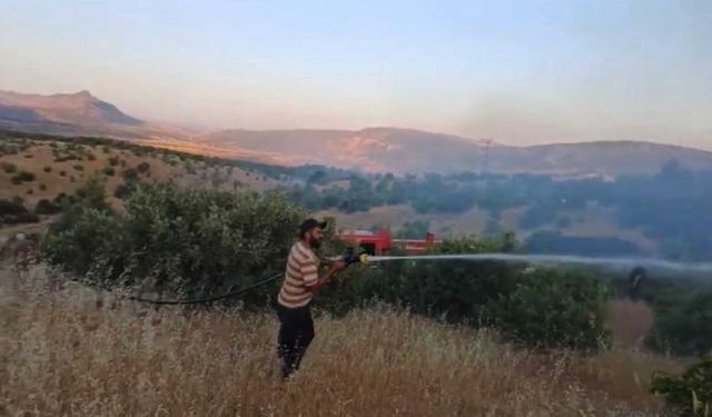 Diyarbakır’da örtü yangını, 2 saatte kontrol altına alındı