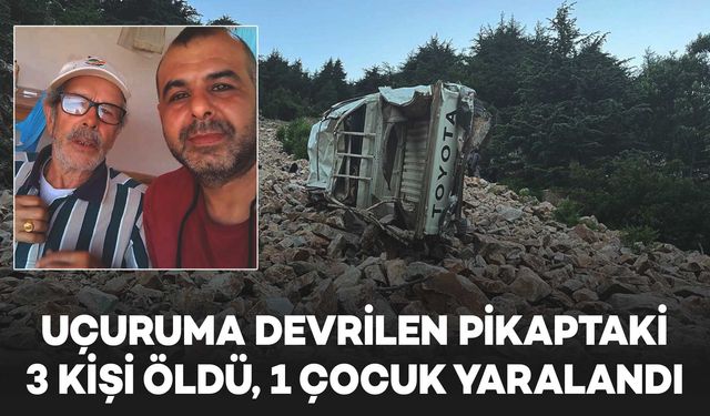 Haber alınamayan ailenin aracı uçuruma yuvarlanmış: 3 ölü, 1 yaralı