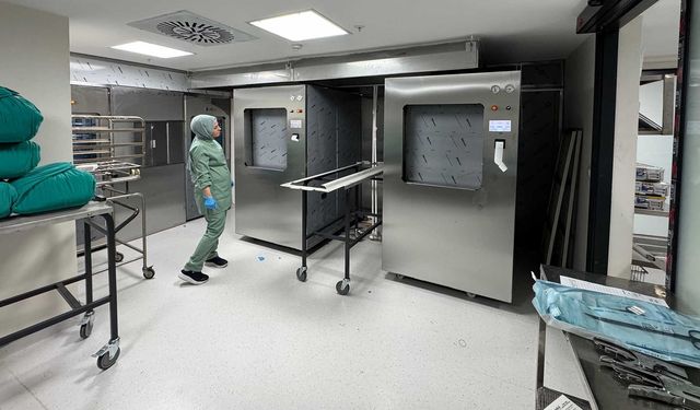 Gazi Yaşargil Eğitim ve Araştırma Hastanesinde sterilizasyon birimi yenilendi