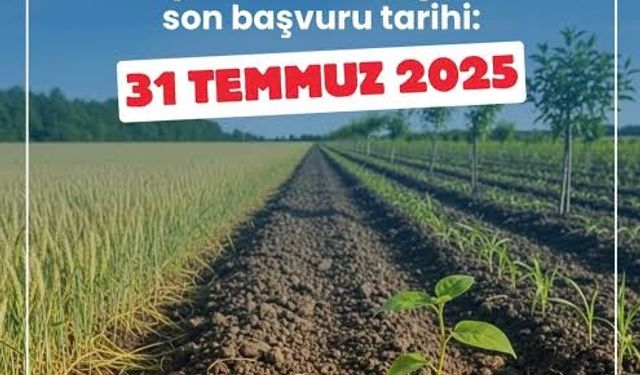 Tarım Müdürü Çiftçileri uyardı; son başvuru tarihi yarın yanı 31 Temmuz!