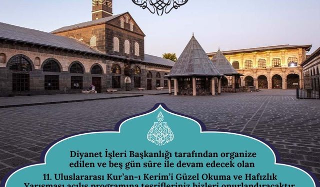 Diyarbakır’da Uluslararası Kur’an-ı Kerim Yarışması Başlıyor