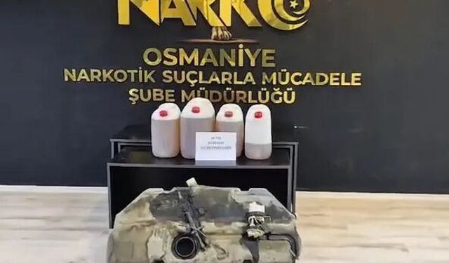 Yakıt Deposuna Gizlenen Sıvı Metamfetamin Ele Geçirildi!