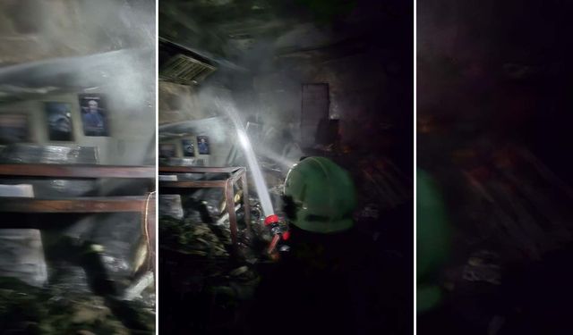 Diyarbakır'da Cam Balkon Atölyesinde Yangın Çıktı