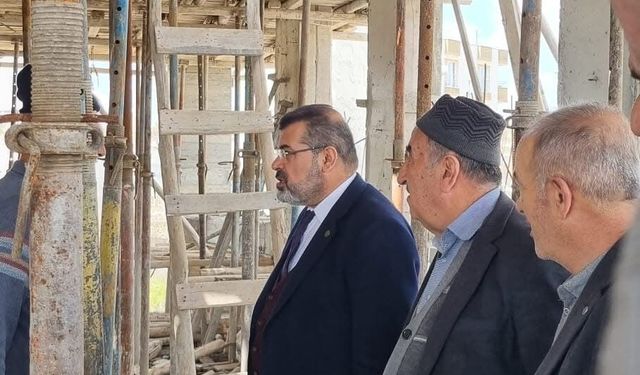 Beşiri’de Yapımı Süren Camiler Yerinde İncelendi