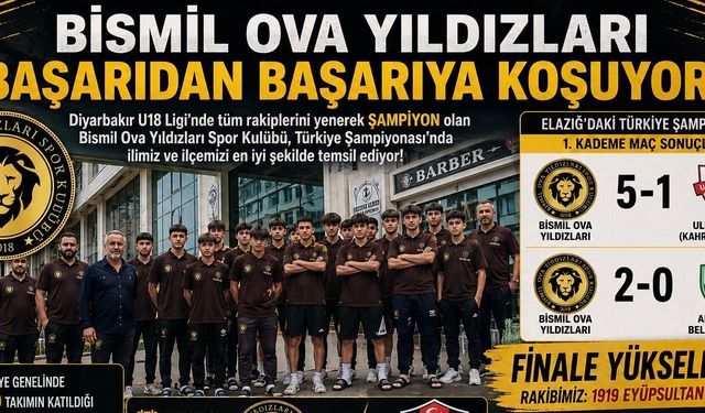 Bismil Ova Yıldızları Türkiye Yolunda: Şampiyonluk Serisi Sürüyor